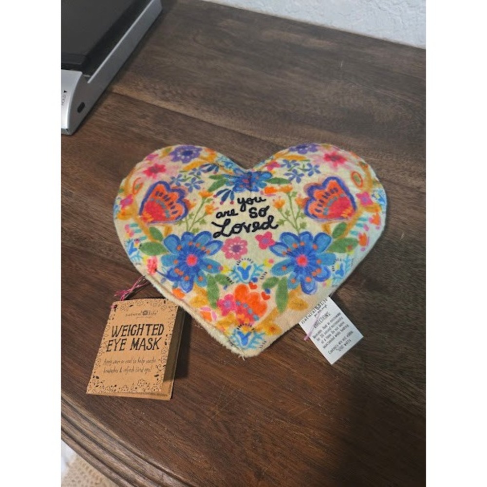 Natural Life Heart Shaped Weighted Eye Mask